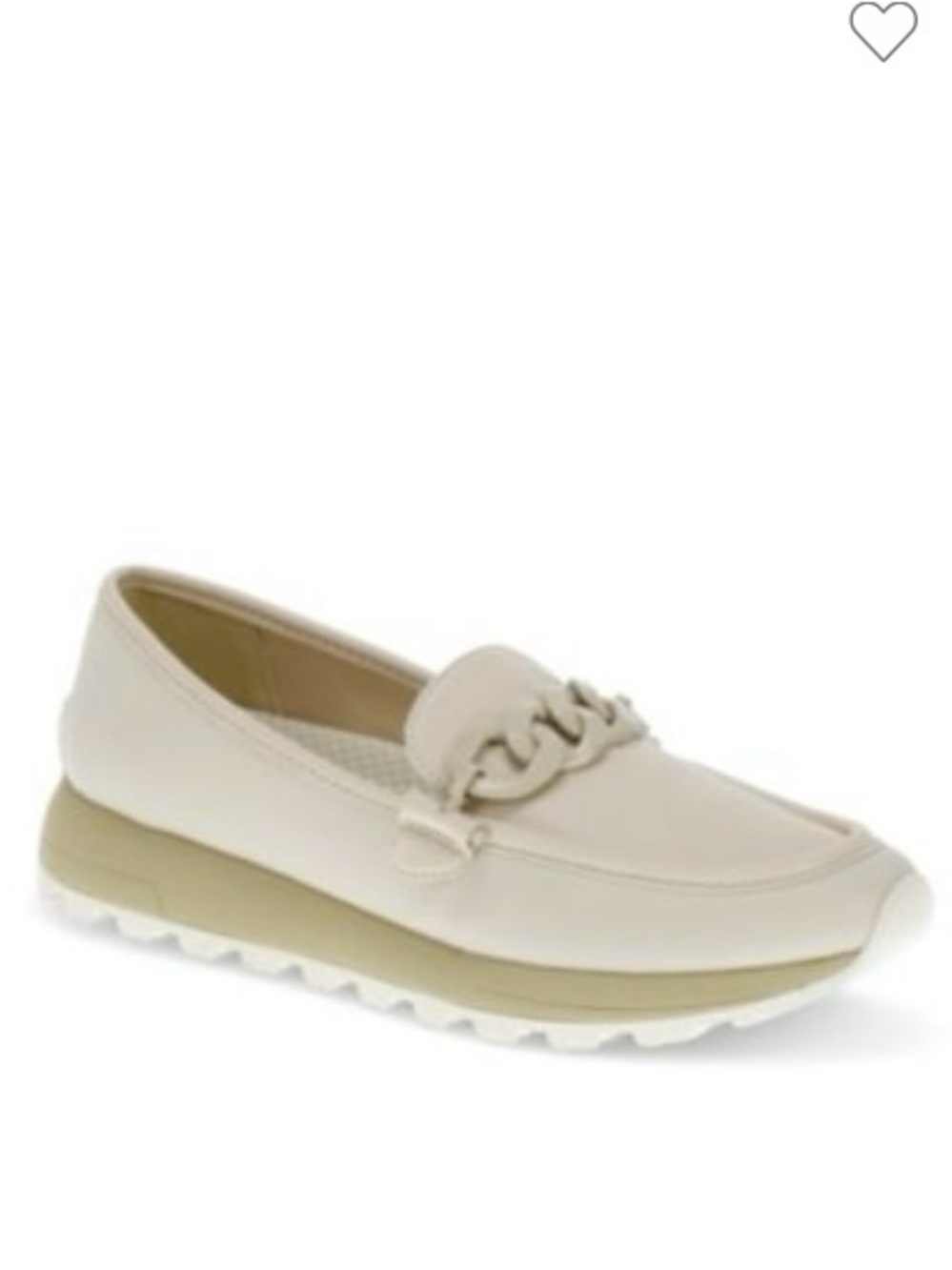 BareTraps Cream Chain-Accent Slip-On Loafer